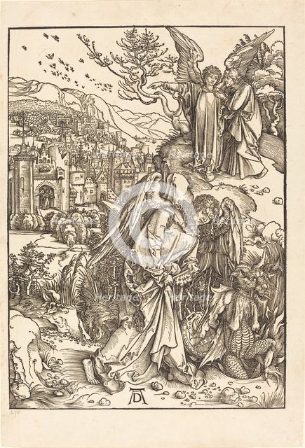 The Angel with the Key to the Bottomless Pit, 1498. Creator: Albrecht Durer.