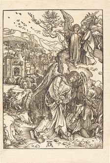 The Angel with the Key to the Bottomless Pit, 1498. Creator: Albrecht Durer