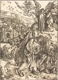 The Angel with the Key to the Bottomless Pit, probably c. 1496/1498. Creator: Albrecht Durer
