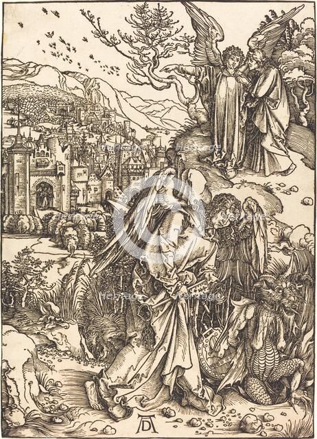 The Angel with the Key to the Bottomless Pit, probably c. 1496/1498. Creator: Albrecht Durer.