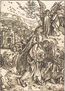 The Angel with the Key to the Bottomless Pit, probably c. 1496/1498. Creator: Albrecht Durer