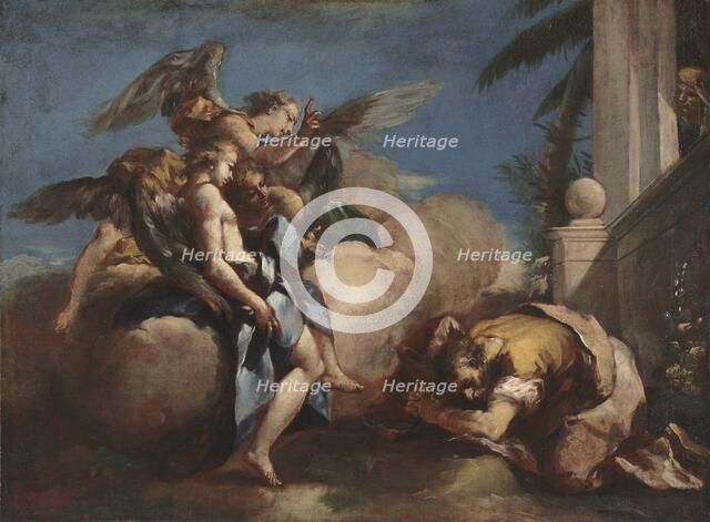 The Angels Appearing to Abraham, 1750s. Creator: Francesco Guardi (Italian, 1712-1793).