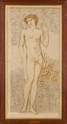 The Angels of the Hierarchy - Male Nude - Imago Dei (In the Image of God - Adam), 1873. Creator: Sir Edward Coley Burne-Jones