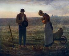 The Angelus 1857-1859, (1912).Artist: Jean Francois Millet