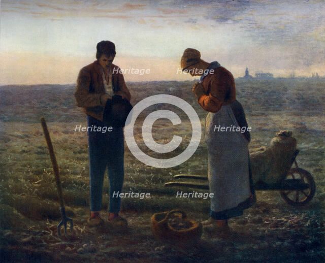 'The Angelus', 1857-1859, (1912).Artist: Jean Francois Millet