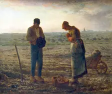 The Angelus 1857-1859. Artist: Jean Francois Millet