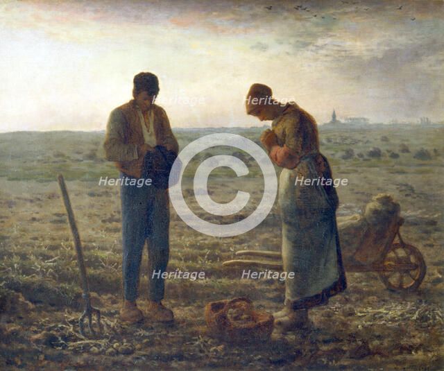 'The Angelus', 1857-1859. Artist: Jean Francois Millet