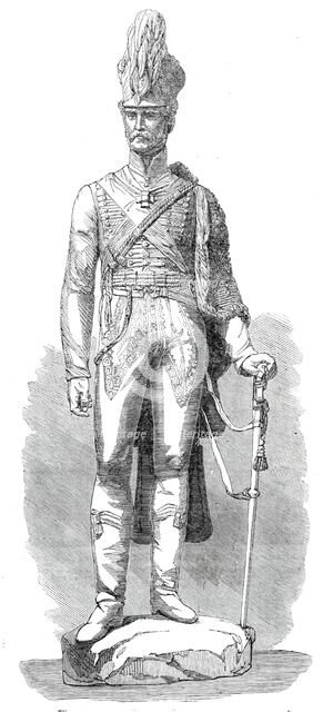 The Anglesey Column Statue - designed by Matthew Noble, 1860. Creator: Unknown.