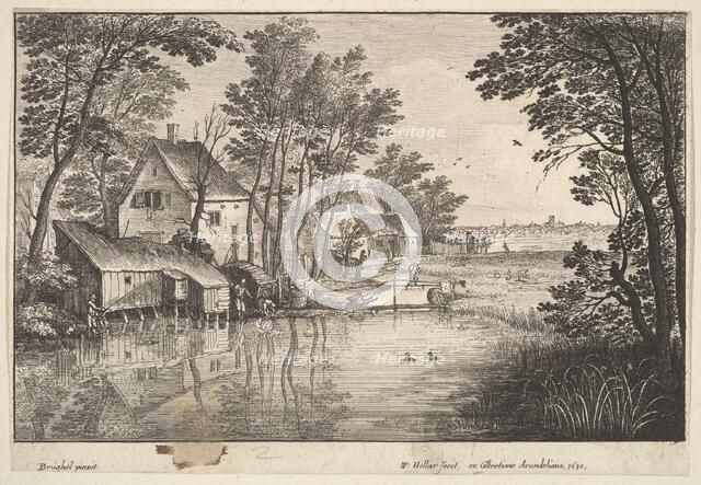 The Angler, 1650. Creator: Wenceslaus Hollar.