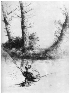 The Angler c1860-1910 (1924). Artist: Alphonse Legros