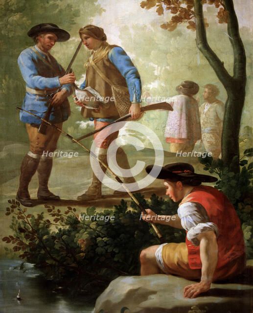 The Angler', oil on canvas.