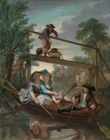 The anglers, c.1744. Creator: Nicolaas Verkolje