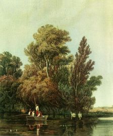 The Angler's Pool 1809, (1946). Creator: John James Chalon