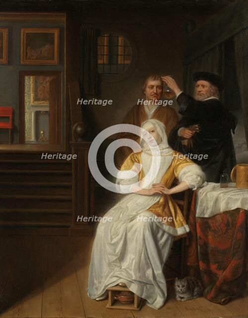 The Anemic Lady', 1660-1678. Creator: Samuel van Hoogstraten.