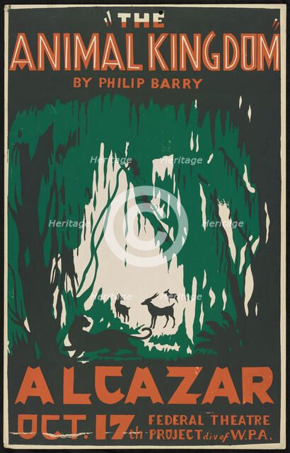 The Animal Kingdom, San Francisco, 1938. Creator: Unknown.