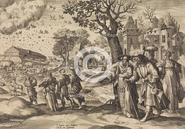 The Animals Going into the Ark from The Story of the Family of Seth, 1586 Creator: Johann Sadeler I.