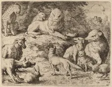 The Animals Present Their Charges Against Reynard, probably c. 1645/1656. Creator: Allart van Everdingen