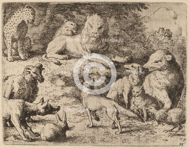 The Animals Present Their Charges Against Reynard, probably c. 1645/1656. Creator: Allart van Everdingen.