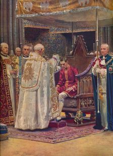 The Anointing: The Archbishop Making the Sign of the Cross on the King's Head 1937