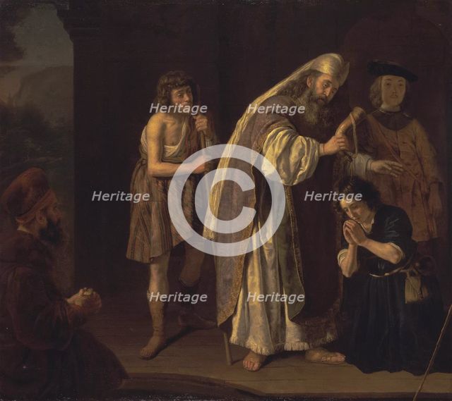 The Anointing of David, c. 1645. Artist: Victors, Jan (1619-after 1676)