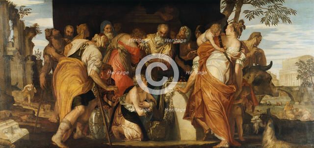 The Anointing of David, ca 1555. Artist: Veronese, Paolo (1528-1588)