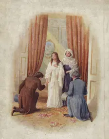The announcement of H.M. Queen Victoria of Her accession to the Throne, June 20th 1837 1925. Creator: Howard Davie