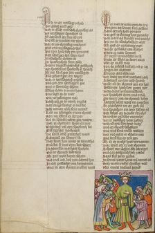 The Annointing of Saul; Weltchronik, about 1400-1410. Creator: Unknown