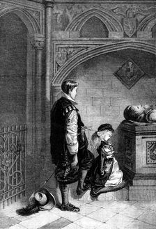 "The Anniversary," by F. Huard, in the French Gallery, 1871. Creator: William Hollidge