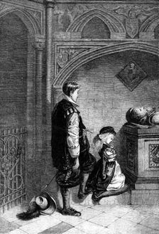 "The Anniversary," by F. Huard, in the French Gallery, 1871. Creator: William Hollidge