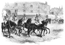 The annual change of the Household Brigade the Second Life Guards arriving at Albany..., 1862. Creator: Unknown