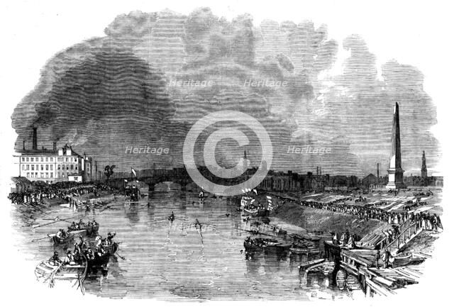 The annual regatta of the Clydesdale Amateur Rowing Club, recently held at Glasgow, 1862. Creator: Unknown.