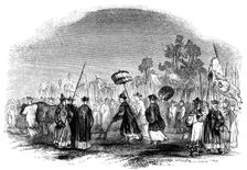 The annual spring festival 1847. Artist: Evans
