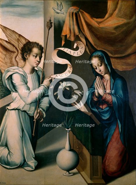 The Annuncation, c1565. Creator: Luis de Morales.