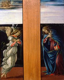 The Annunciate Virgin and Archangel Gabriel 1490. Artist: Sandro Botticelli