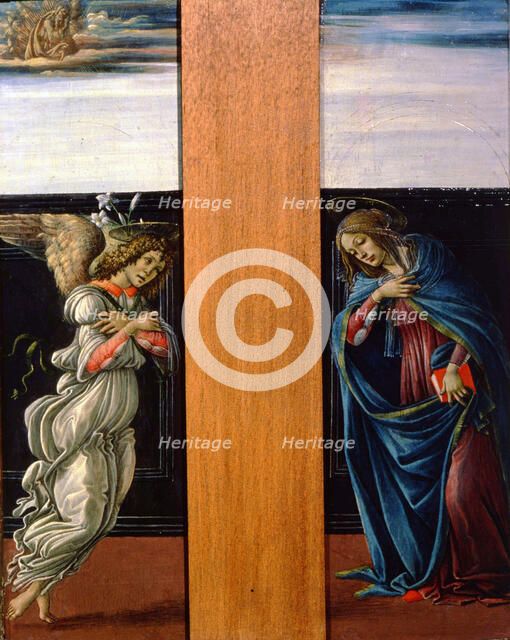 'The Annunciate Virgin and Archangel Gabriel', 1490.  Artist: Sandro Botticelli