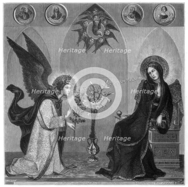'The Annunciation', 1333 (1870). Artist: J Petot