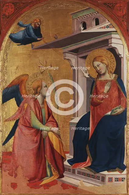The Annunciation, 1345-1350. Creator: Gaddi, Taddeo (ca 1290-1366).