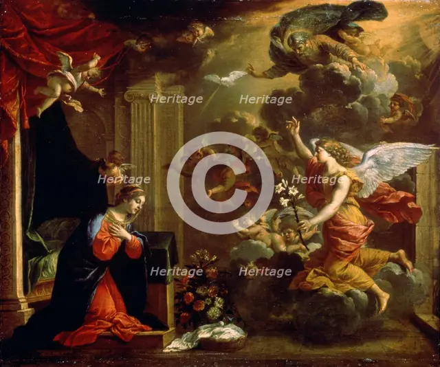 'The Annunciation', 17th century.  Artist: Eustache Le Sueur
