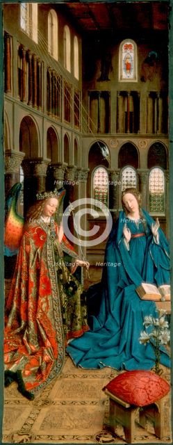 The Annunciation', 1434-1436. Creator: Eyck, Jan van (1390-1441).