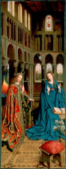 The Annunciation 1434-1436. Creator: Eyck, Jan van (1390-1441)