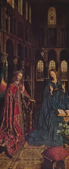 The Annunciation 1434-1436. Artist: Jan van Eyck