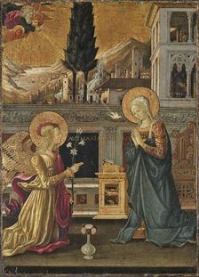The Annunciation, 1455. Creator: Benedetto Bonfigli