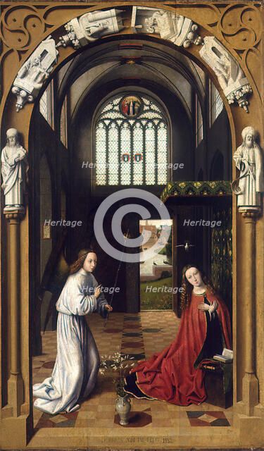 The Annunciation, 1452. Creator: Christus, Petrus (1410/20-1475/76).
