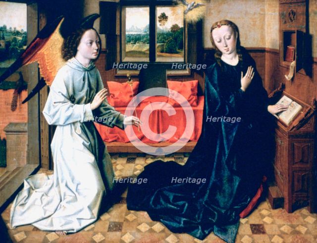 'The Annunciation', 1465-1470. Artist: Dieric Bouts
