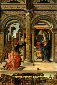 The Annunciation, 1470-1472. Creator: Francesco del Cossa (1436-1478)