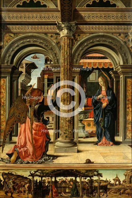 The Annunciation, 1470-1472. Creator: Francesco del Cossa (1436-1478).