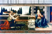 The Annunciation 1472-1475. Artist: Leonardo da Vinci