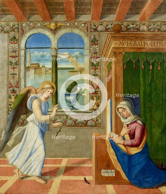 The Annunciation, 1504. Creator: Francesco di Simone da Santacroce (1470/75-1508).