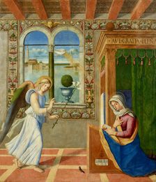 The Annunciation, 1504. Creator: Francesco di Simone da Santacroce (1470/75-1508)