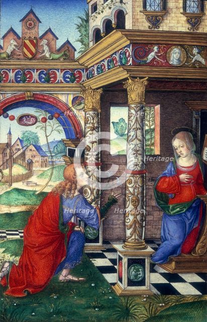 The Annunciation, 1500. Creator: Matteo da Milano.